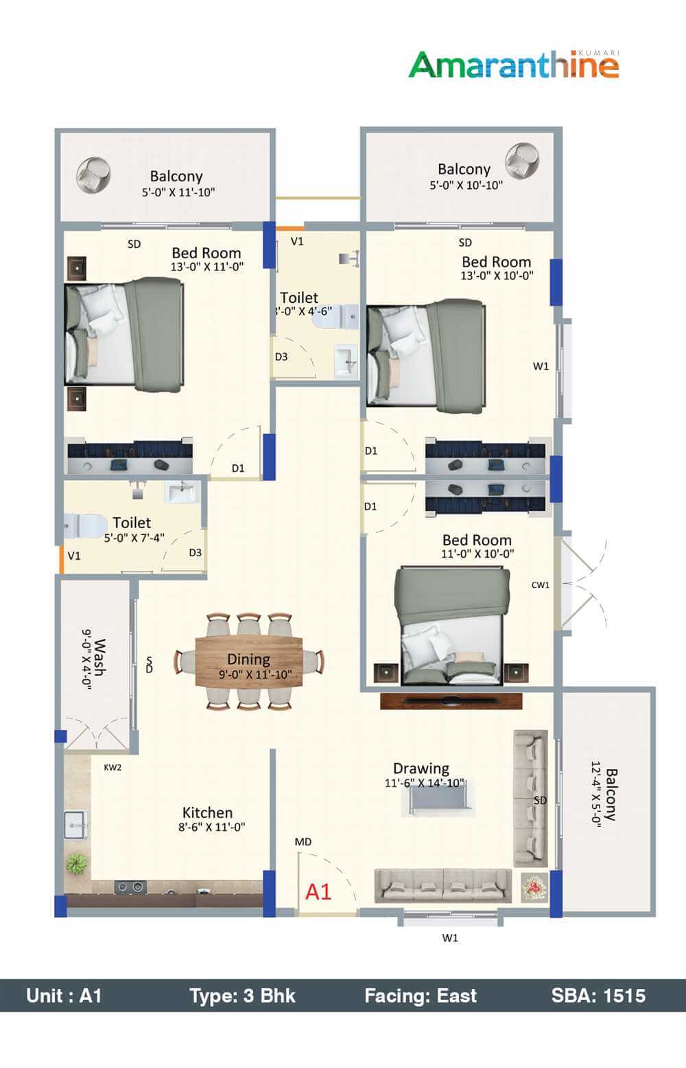 Kumari Amaranthine Premium Apartments on Sarjapura Road Bangalore